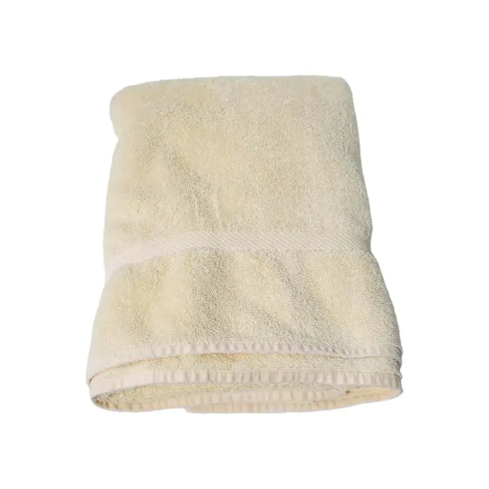 Royal Velvet By Fieldcrest Bath Towel Yellow Vintage 100% Cotton Plush Absorbent